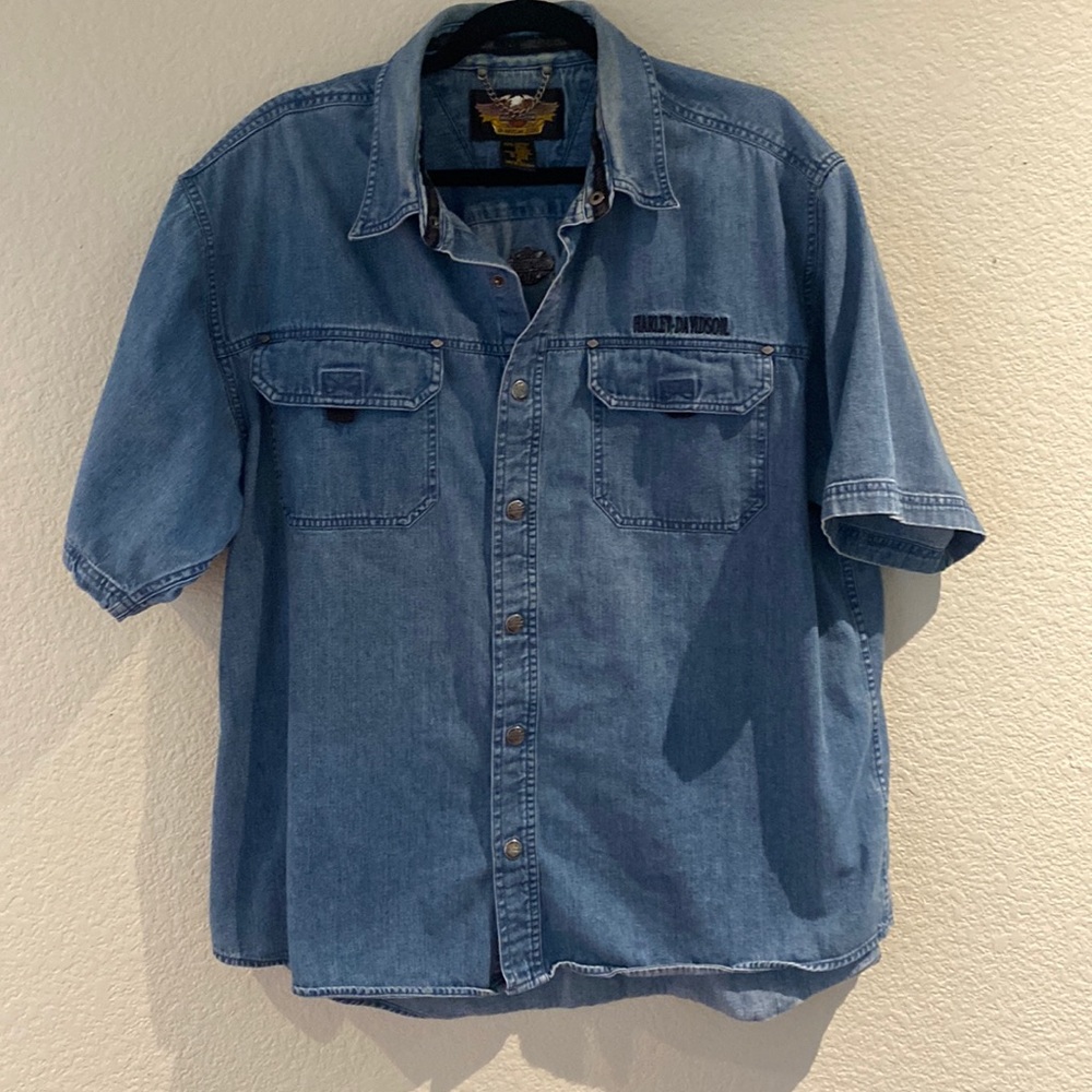 Harley Davidson denim shirt